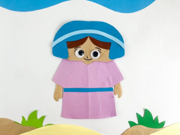 Finished Ruth Bible paper craft