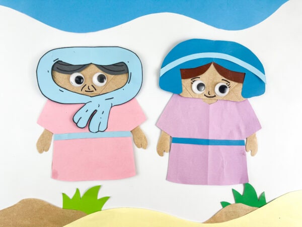 Naomi and Ruth paper bag crafts