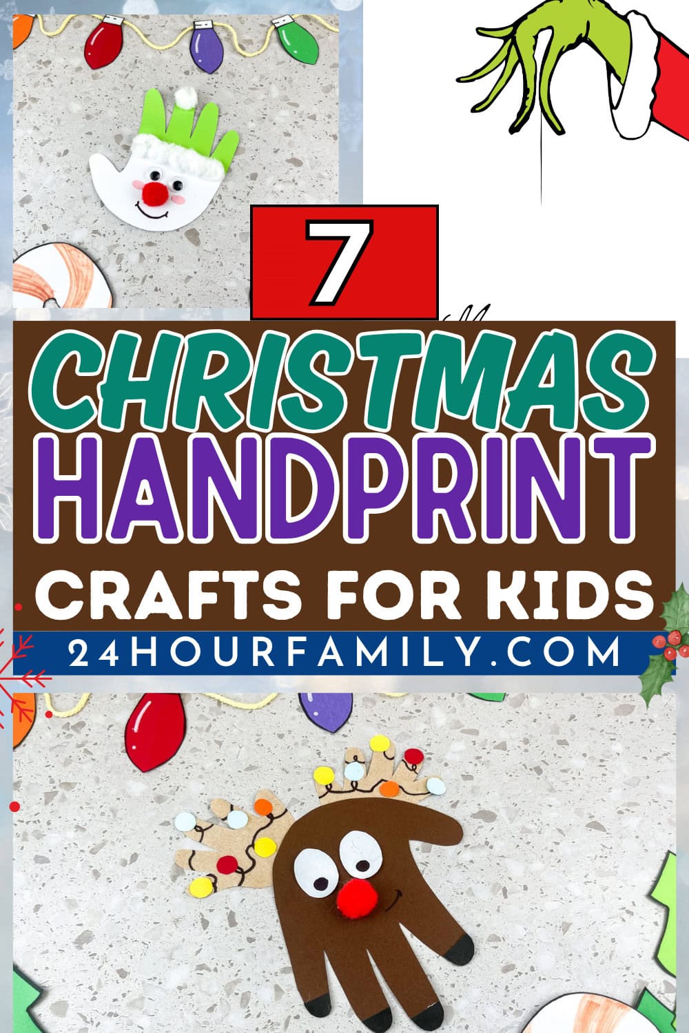 7 handprint christmas crafts for kids