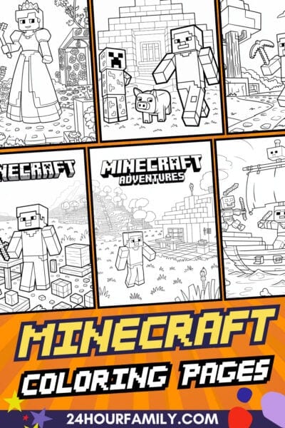 Minecraft coloring pages collection.