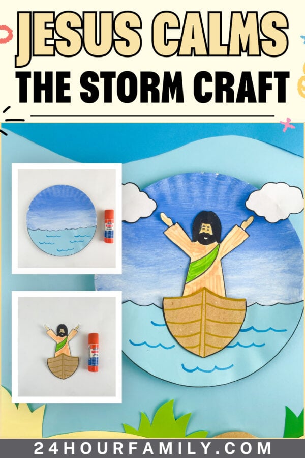 Jesus Calms the Storm craft display