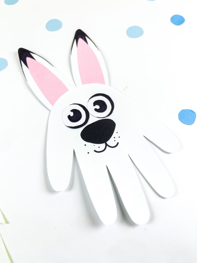 Arctic Hare Handprint Craft