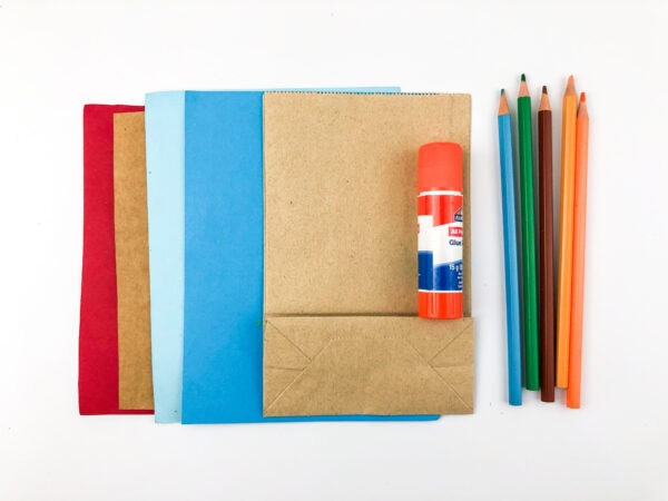 Craft supplies for the Jesus Loves the Little Children craft