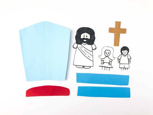 Craft template pieces before coloring