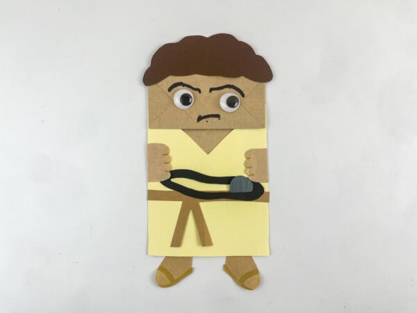 Completed David Bible craft
