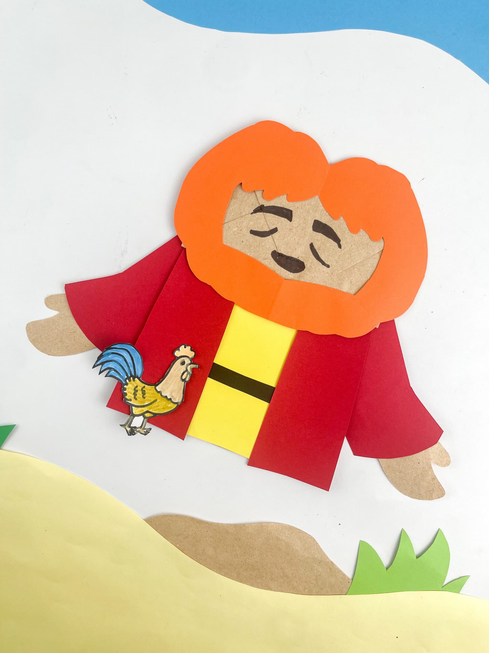 peter bible craft for kids perter denies Jesus