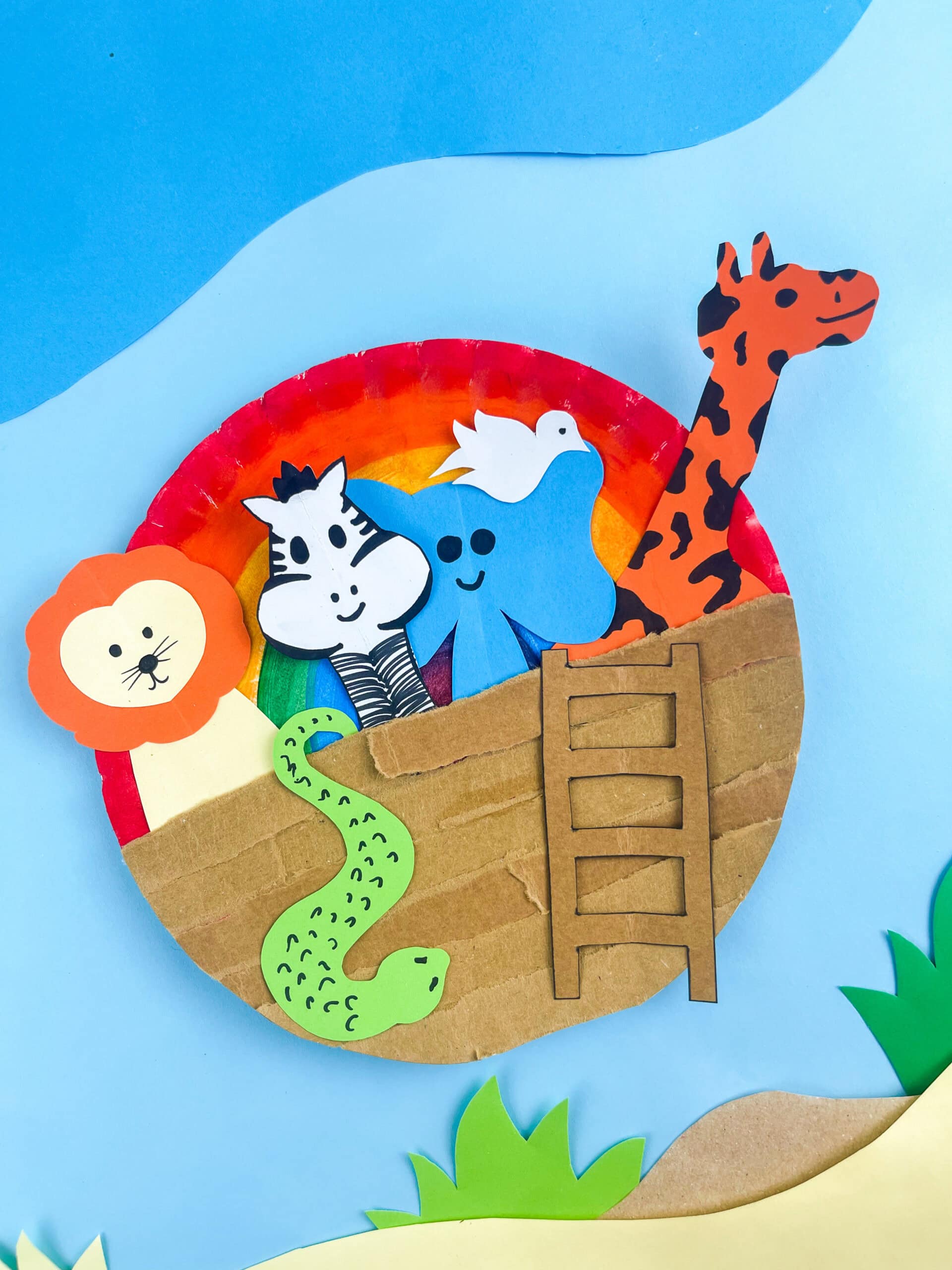 noah's ark paper plate craft