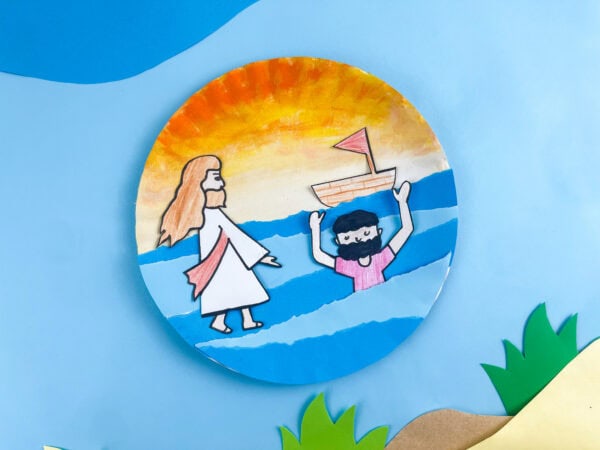 Finished Bible craft display