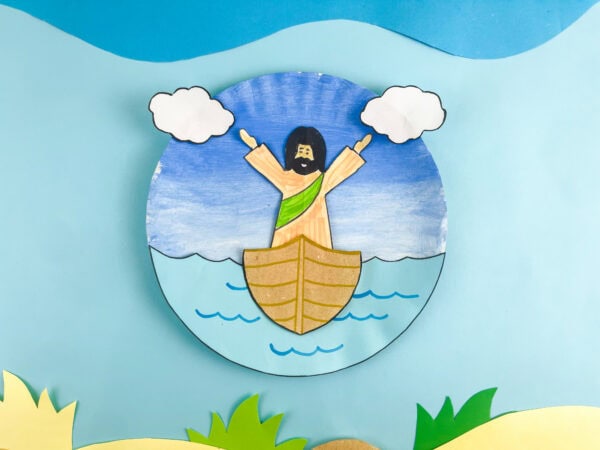 Finished Jesus Calms the Storm craft