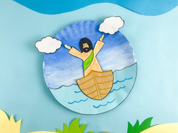 Craft displayed on a blue background