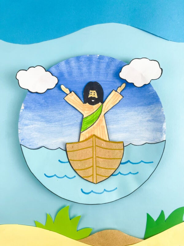 Jesus Calms the Storm craft scene