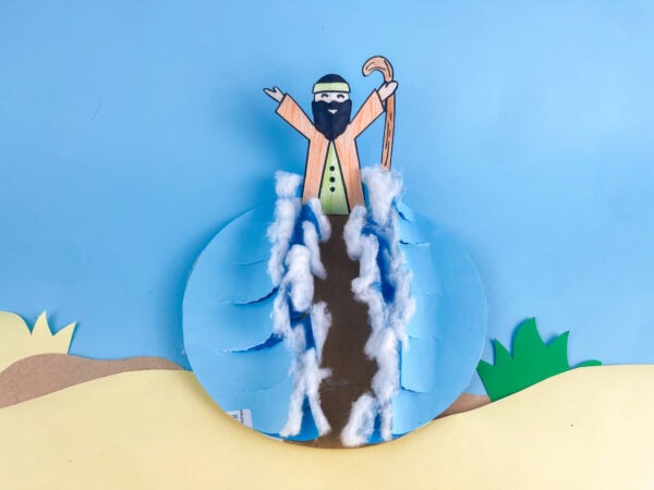 Finished Moses parts the red sea craft.
