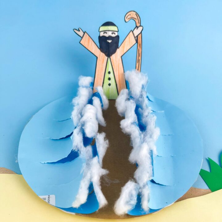 Moses parts the red sea craft paper plates