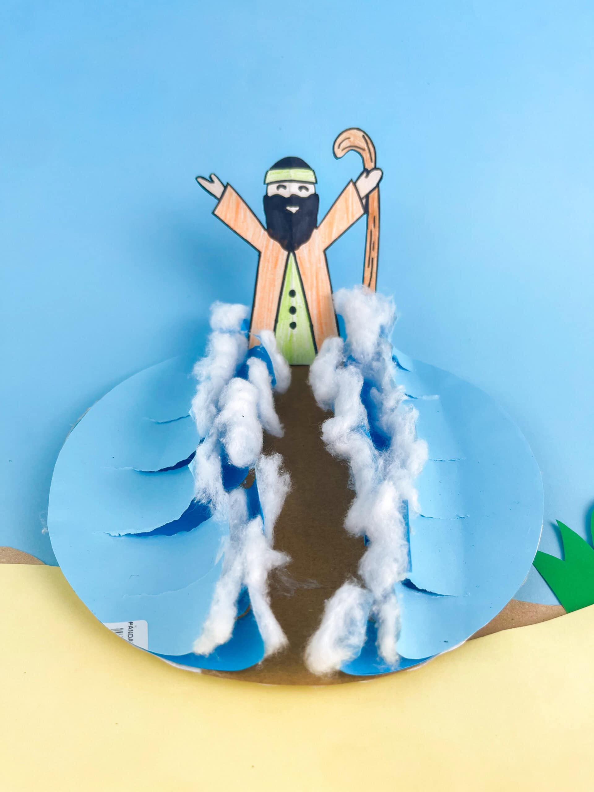 Moses parts the red sea craft paper plates