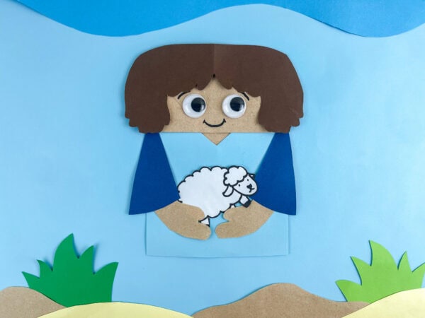 Abel Bible craft on a desert background.
