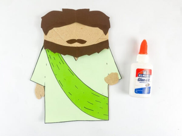 Assembling Isaiah’s face and clothing

