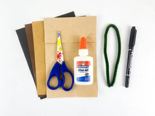 Supplies for making the Hosea Bible craft.