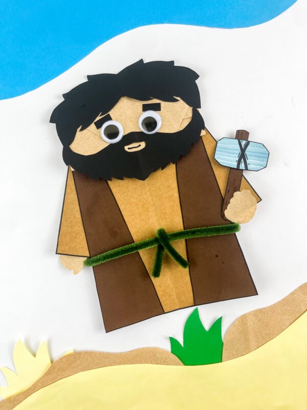 Hosea bible craft for kids on a desert background.
