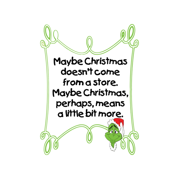 maybe christmas doesn't come from a store svg
