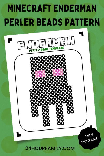 Minecraft Enderman Perler bead pattern.