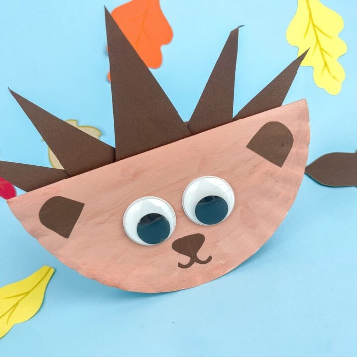 Rocking Hedgehog Paper Plate Craft