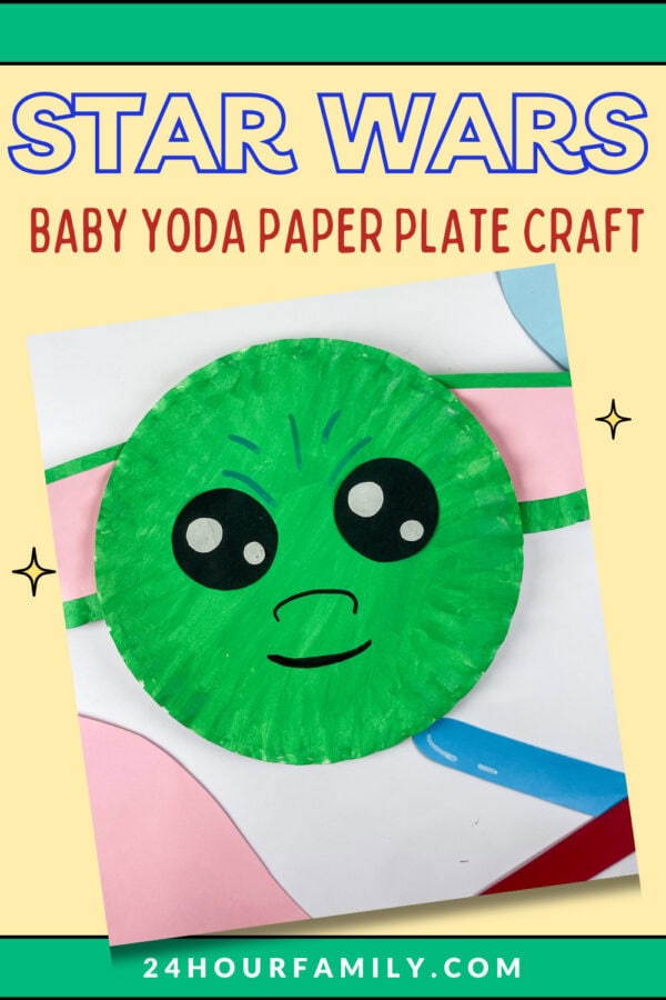 baby yoda paper plate craft