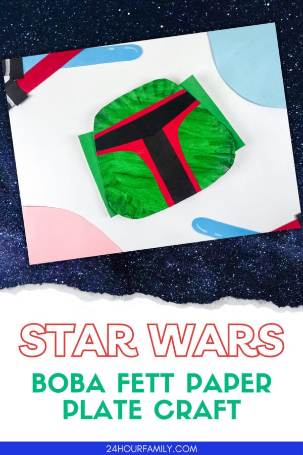 boba fett paper plate craft