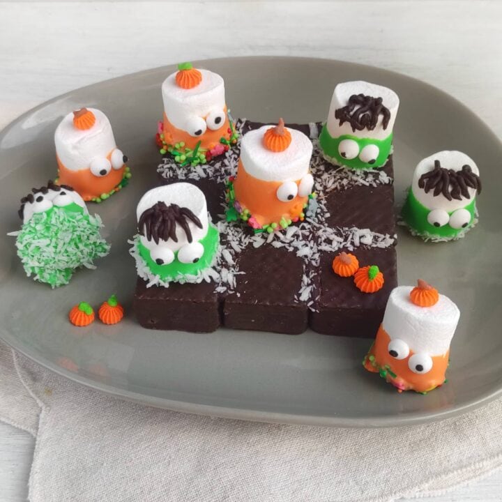 Halloween Tic Tac Toe Food Game Recipe Card