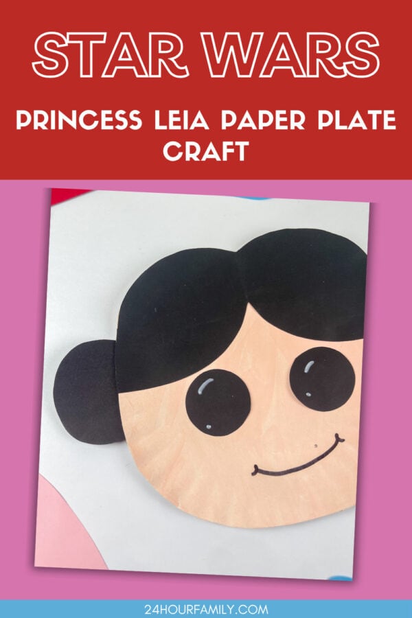 princess leia paper plate craft 