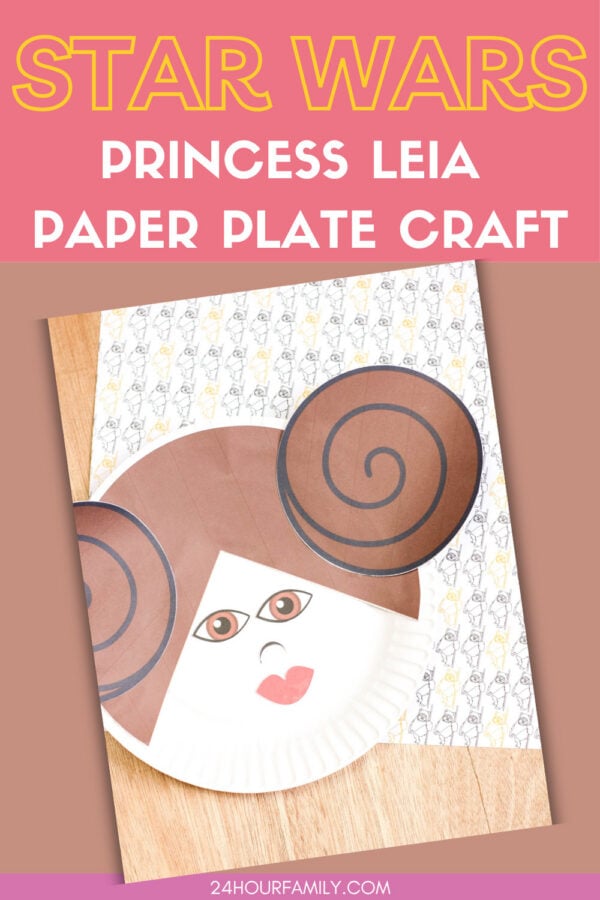 princess leia paper pate craft