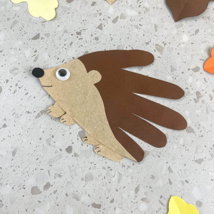 Hedgehog Handprint Craft