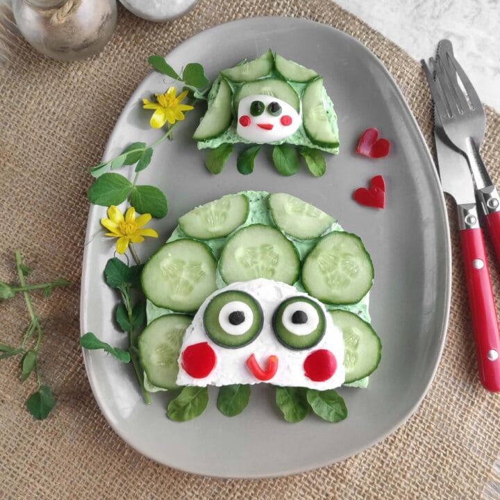 Turtle Cucumber Sandwiches