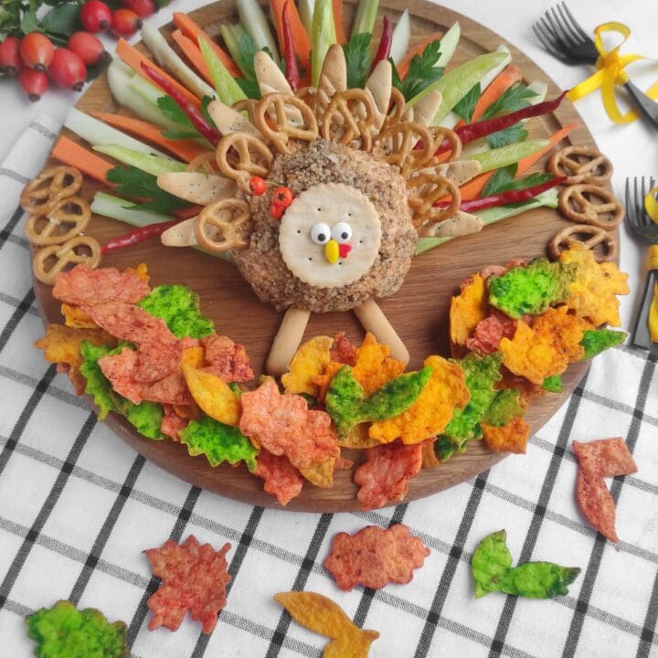 turkey cheeseball charcuterie board