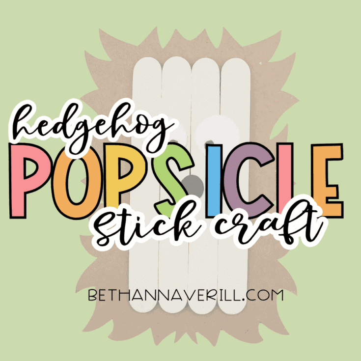 Image for Hedgehog Craft Stick Project