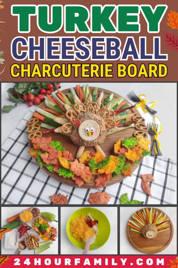 turkey cheeseball charcuterie board