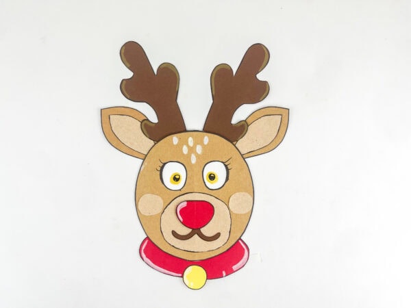 1. Finished reindeer moving eyes craft